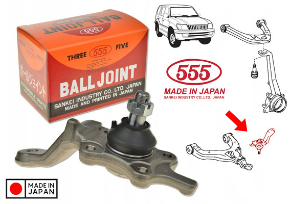 Rotule suspension inferieur Droite, 555